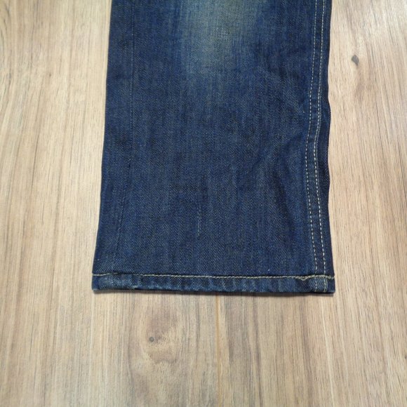 Blend Size 30W 29L REGULAR FIT Blue Cotton New Button Fly Men's Jeans - Picture 5 of 14